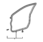 6786133041 - Body: Door Weather-strip for Toyota: Camry Image