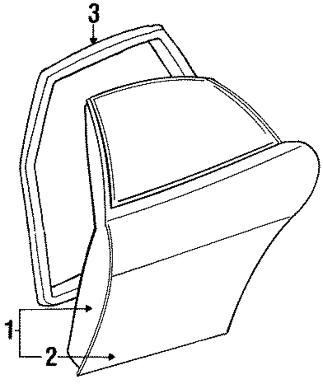 4814781AB - Body: Door Seal for Mopar Image