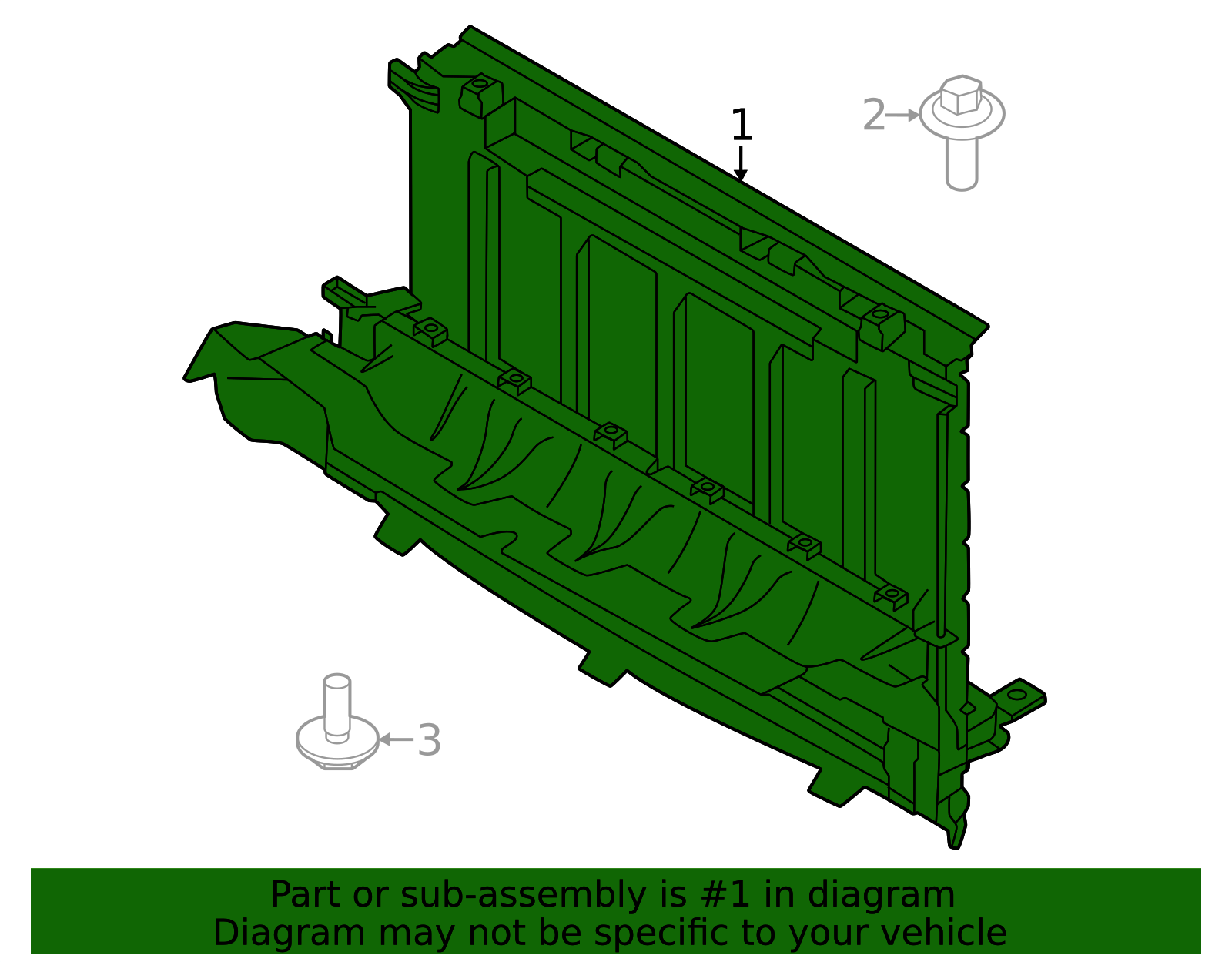 2025 Volvo EX30 Radiator Support Air Deflector 80005258 | TascaParts.com