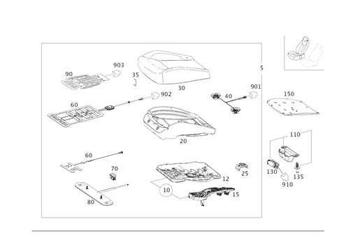 Right Seat for 2017 Mercedes-Benz GLE550e #0