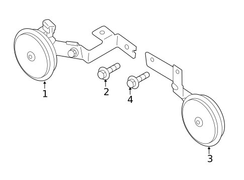 Horn for 2015 Hyundai Tucson #0