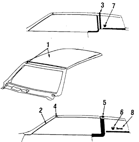 Roof & Components for 1984 Cadillac Eldorado #0