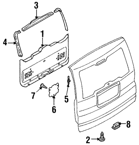 Interior Trim for 2004 Isuzu Axiom #0