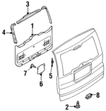 8973928905 - : Lower Trim Panel for Isuzu Image