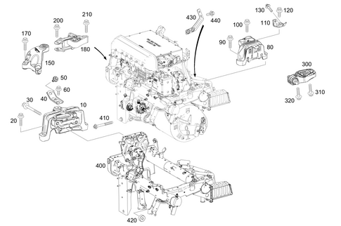 Engine Suspension for 2015 Mercedes-Benz B Electric Drive #0