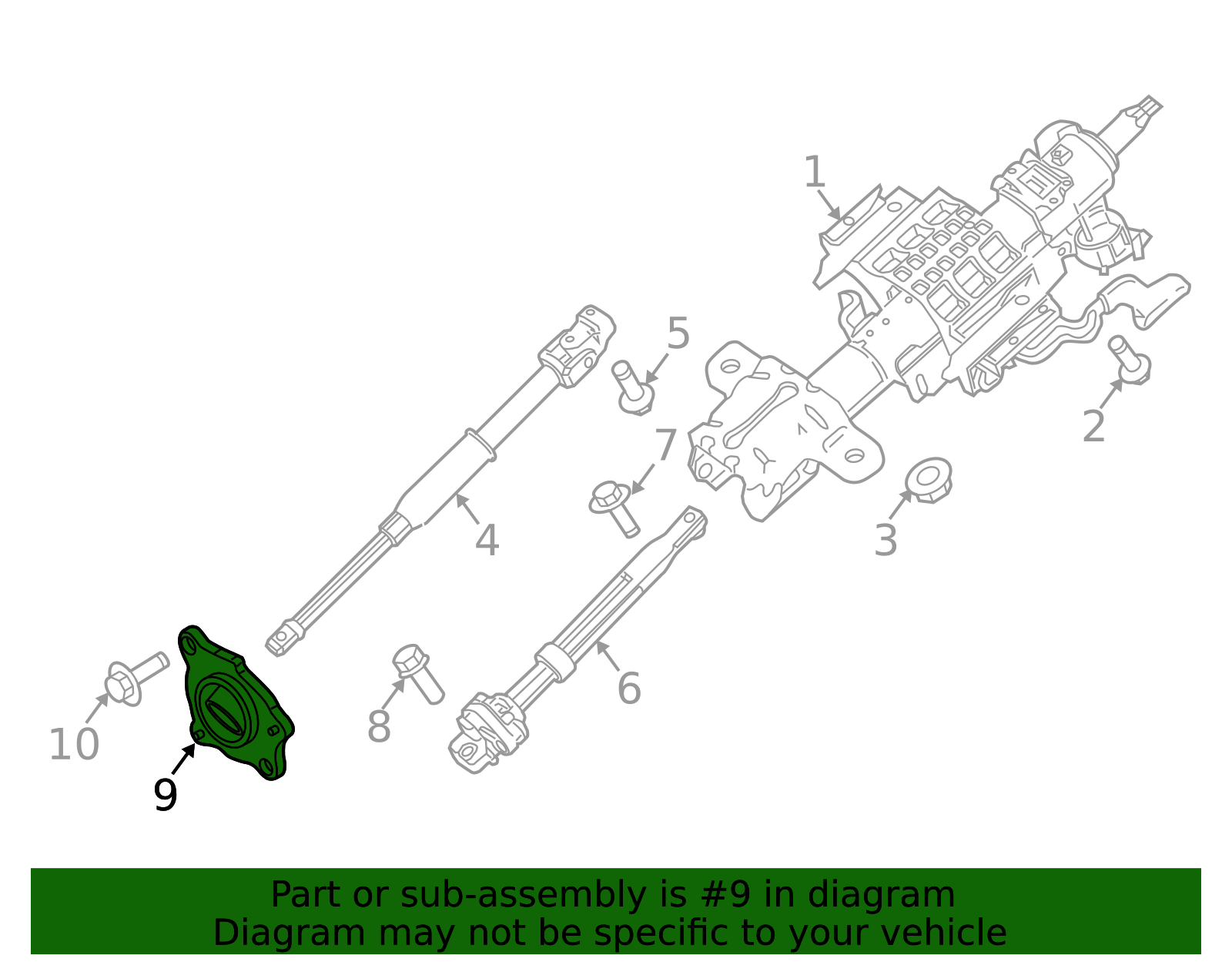 Genuine OEM Toyota Steering Column Shaft Seal – 4529235090, Steering Coupling Boot Seal 4 thumbnail image