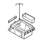 LC5Z78045A36AJ - Body: Storage Compartment for Ford Image image