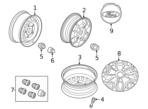 Wheels for 2024 Ford E-Transit #0