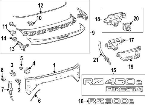 Exterior Trim - Lift Gate for 2025 Lexus RZ450e #0
