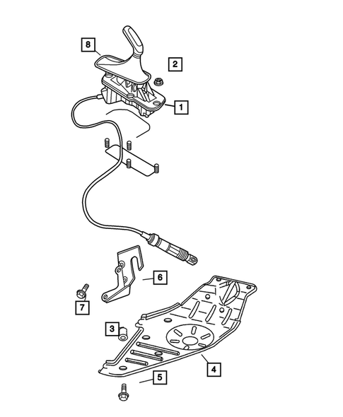 Gearshift Controls for 2004 Jeep Liberty #0