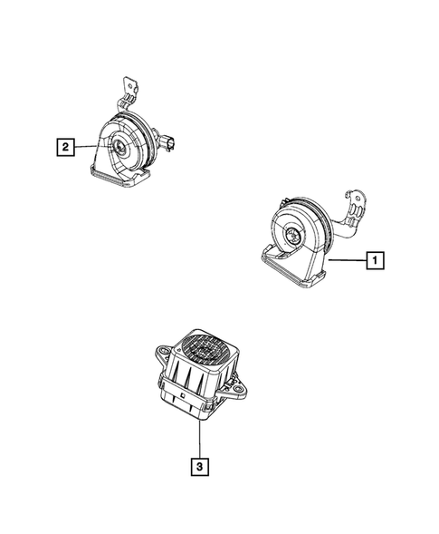 Horns for 2021 Jeep Wrangler #0