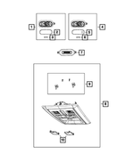 1VF65BD1AC - Electrical: Dome Lamp for Mopar Image
