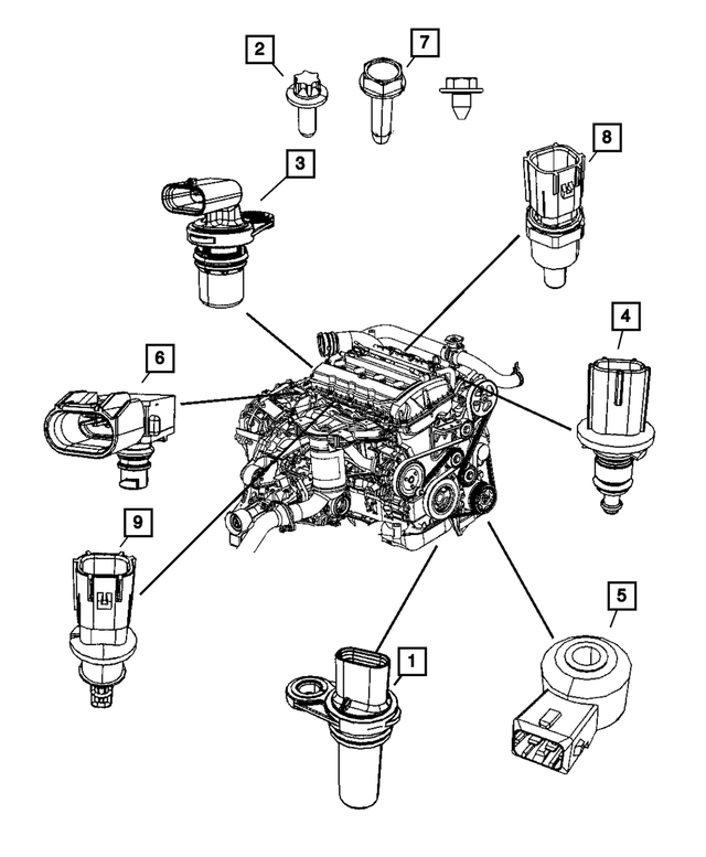 6104336AA - Electrical: Hex Flange Head Screw for Mopar Image