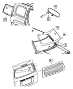 5064017AE - Body Sheet Metal Except Doors: Inside Rear View Mirror for Mopar Image