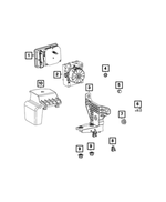 68201777AA - Brakes: Anti Lock Brake Unit Isolator for Mopar Image