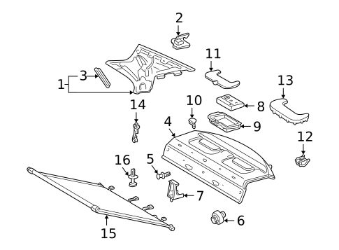 Interior Trim - Quarter Panels for 2003 Mercedes-Benz C32 AMG #0