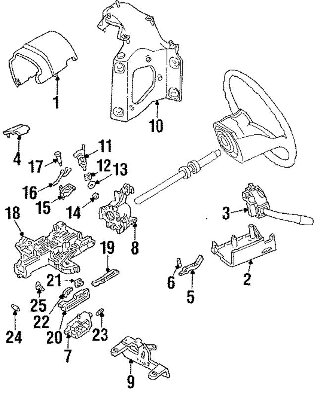 SW2483 - Steering: Ignition Switch for Ford: Aerostar Image