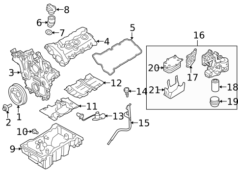Engine Parts for 2008 Saab 9-3 #0