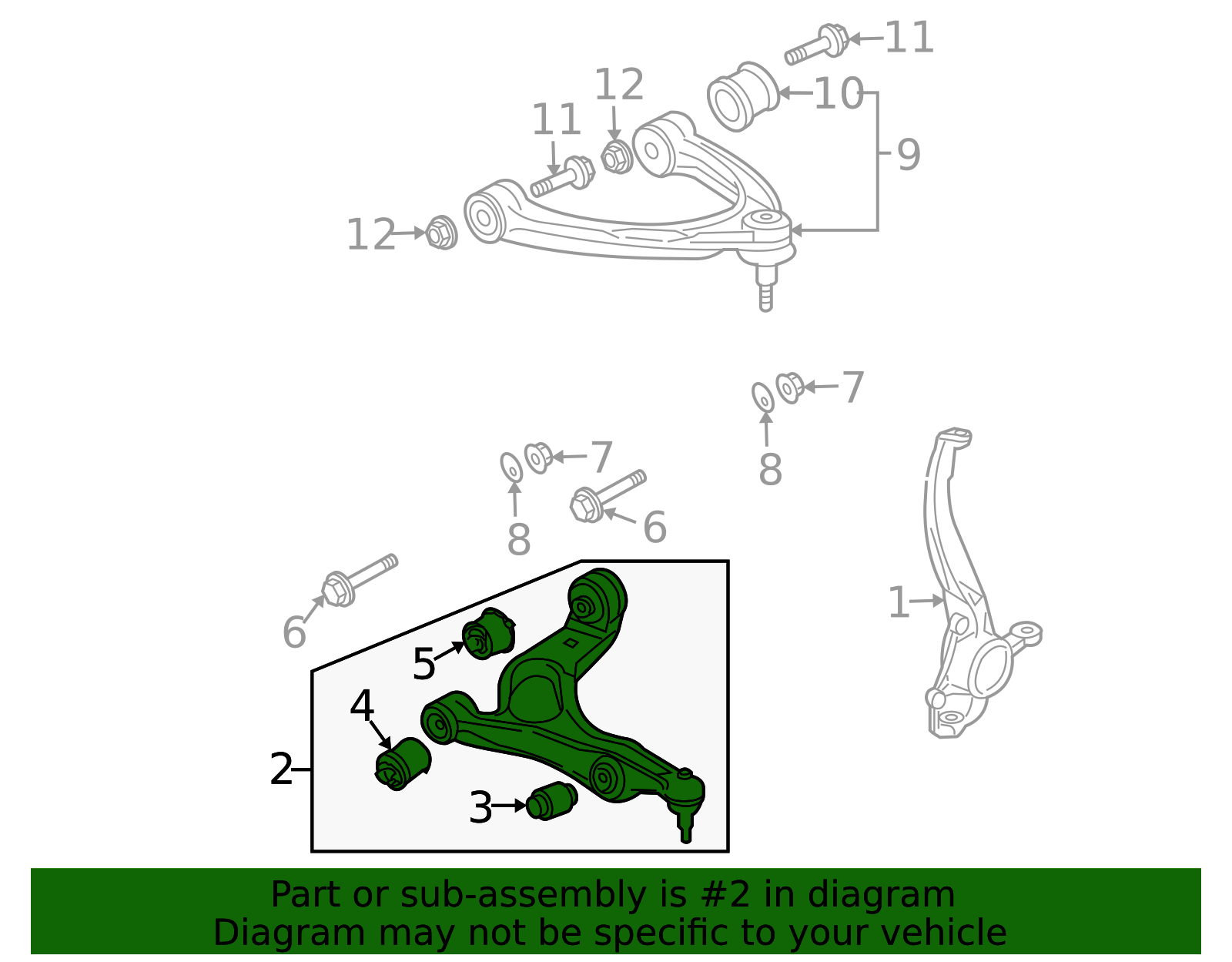 7L8-407-151-K - Lower Control Arm 2007-2015 Audi Q7 | Audi OEM Parts Guy