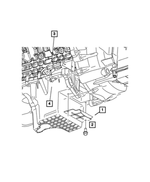 53013946AA - Automatic Transmission 5 Speed [DGJ]: Transmission Dust Cover for Mopar Image