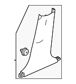 84121T20A01ZA - Body: Lower Center Pillar Trim for Honda Image