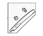 84155T20A11ZA - Body: Windshield Pillar Trim for Honda Image