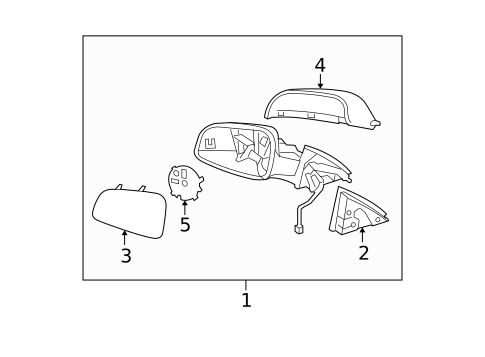 Outside Mirrors for 2008 Saturn Aura #0