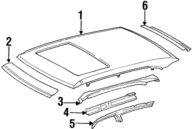 1406500109 - Body: Roof Panel for Mercedes-Benz Image