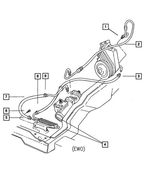 Power Steering Hoses for 2001 Dodge Ram 2500 #1