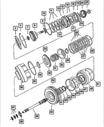 4659993AC - Automatic Transaxle 4 Speed: Overdrive Clutch Hub And Shaft for Chrysler: 200, 300, 300M, Concorde, Pacifica, PT Cruiser, Sebring, Town &amp; Country, Voyager | Dodge: Avenger, Caravan, Challenger, Charger, Dakota, Durango, Grand Caravan, Intrepid, Journey, Magnum, Neon, Nitro, Ram 1500, Stratus | Jeep: Liberty, Wrangler | Ram: 1500, C/V, Dakota, ProMaster 1500, ProMaster 2500, ProMaster 3500 Image