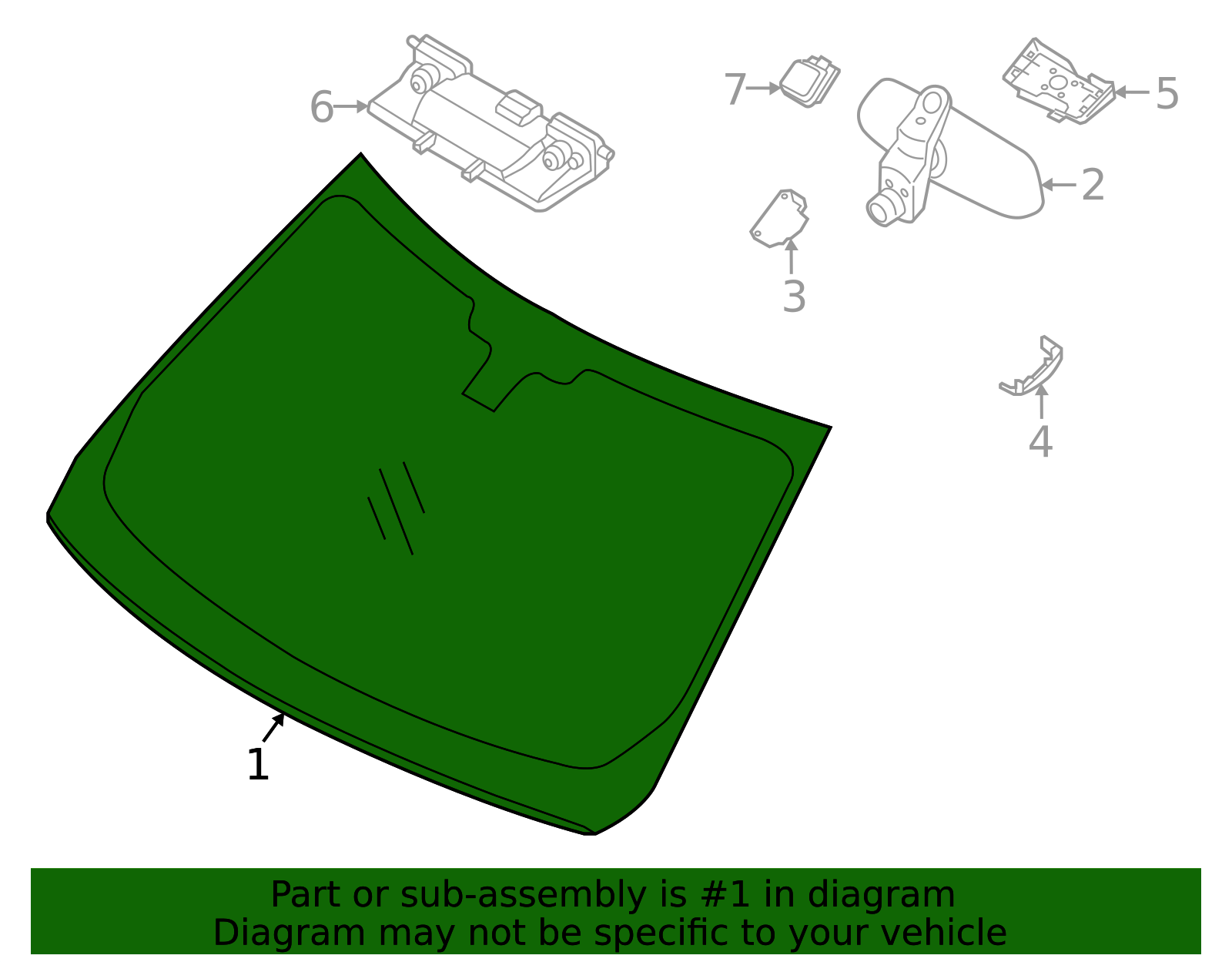 Genuine OEM Windshield Part# LR183609 Fits 2022-2023 Land Rover