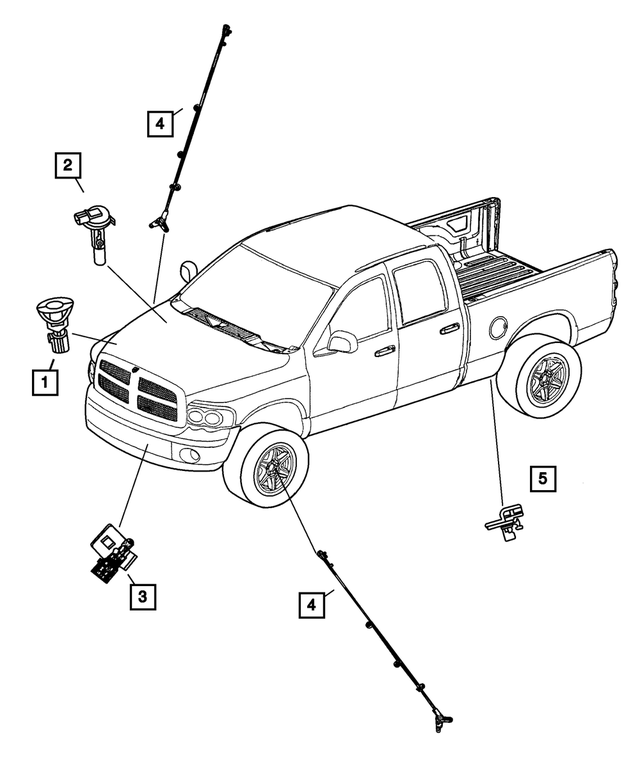5016338AB - Electrical: Anti-lock Brakes Sensor Kit, Right for Mopar Image