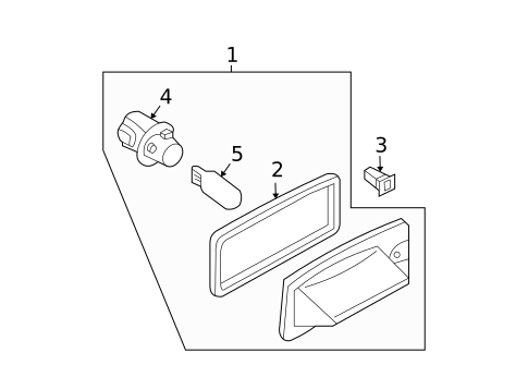 License Lamps for 2012 Nissan Maxima #0
