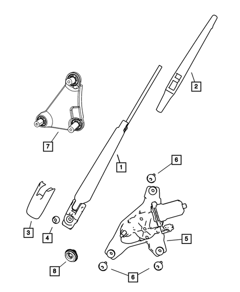 Wiper and Washer System for 2011 Dodge Durango #2