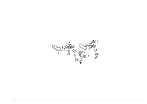 Regulation of Dynamic Headlamp Range Control, Front for 1999 Mercedes-Benz ML430 #0