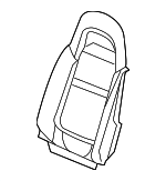 89045012 - Body: Seat Back Cover for Chevrolet: SSR Image