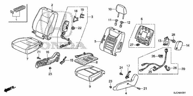 Front Seat (R.) for 2014 Honda Ridgeline #0