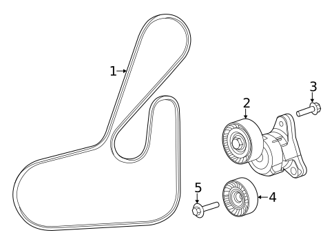 Belts & Pulleys for 2015 Jeep Cherokee #0
