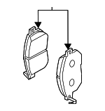 D10601JA0A - : Brake Pads Front for Nissan Image