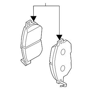 D10601JA0A - Unclassified: Brake Pads Front for Nissan: Quest Image