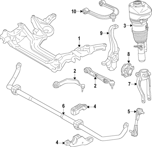 Front Suspension for 2024 BMW 740i #0