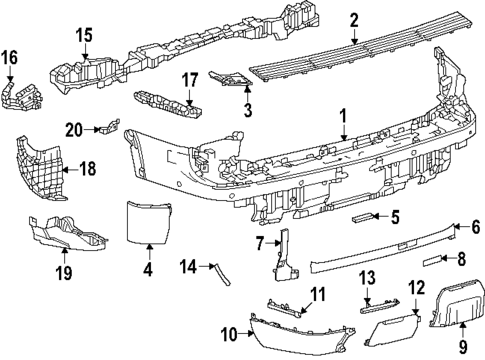 Bumper & Components - Rear for 2024 Lexus GX550 #0