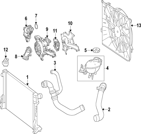 Cooling System for 2015 Mercedes-Benz SL 400 #0