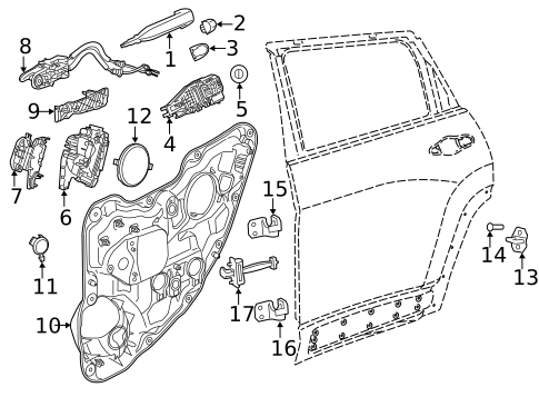 Lock & Hardware for 2015 Jeep Cherokee #1