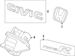75723T60A01 - : Nameplate for Honda: Civic Image