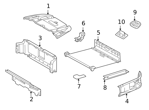 Interior Trim - Convertible Top for 2000 Mercedes-Benz CLK 430 #0