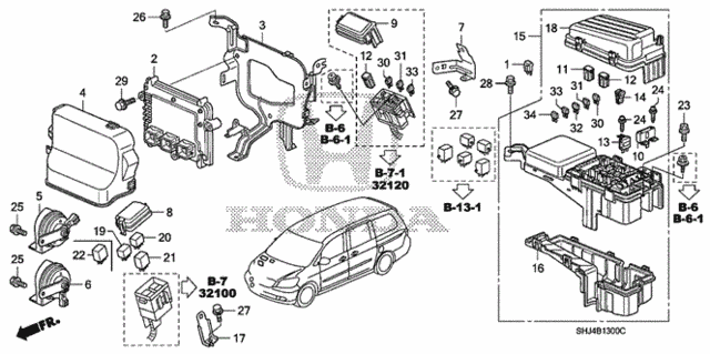 Control Unit (Engine Room) (1) for 2007 Honda Odyssey #0