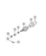 RL072214AA - Front Suspension &amp; Drive: Axle Half Shaft, Right Or Left for Mopar Image