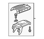 2013-2015 Honda Civic - Hinge Assembly Armrest *NH167L* (Graphite Black)