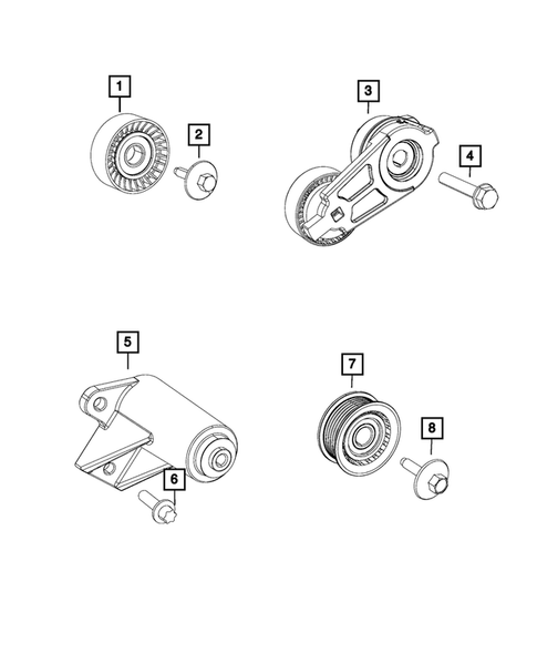 Pulleys and Related Parts for 2017 Dodge Durango #0
